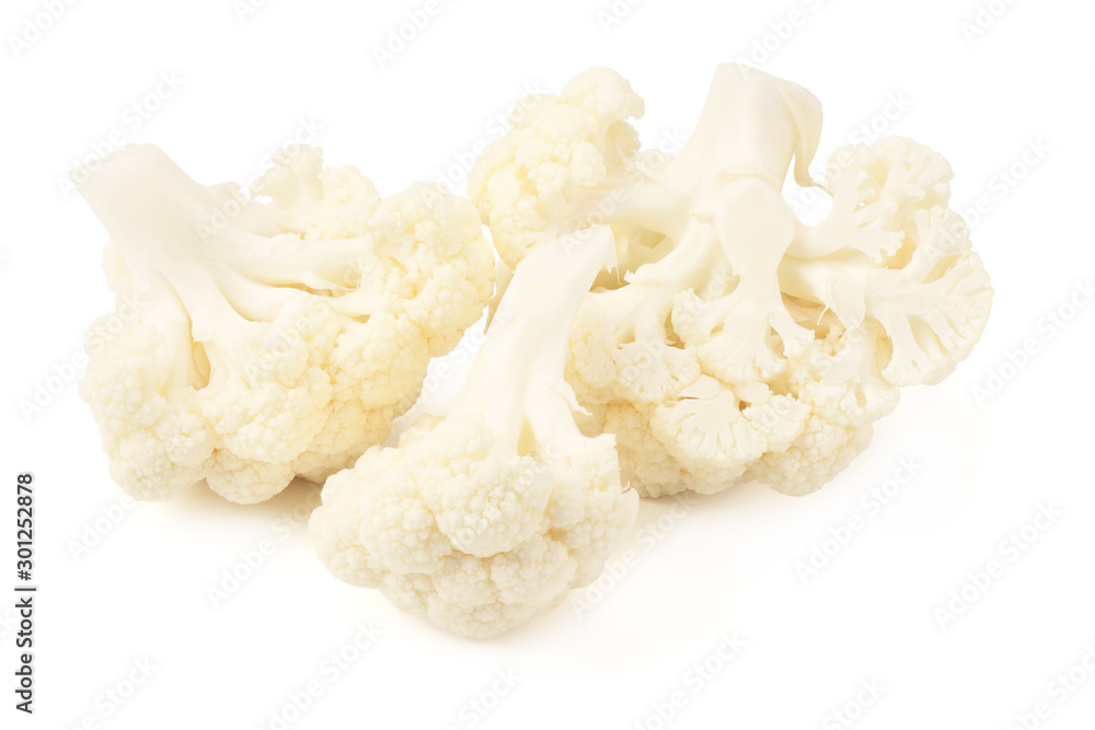 Cauliflower isolated on a white background. Food Cauliflower isolated on a white background. Food