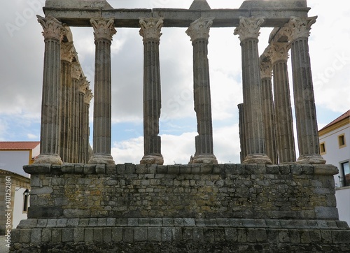 Roman Temple of Evora - Portugal 29.Oct.2019 The most well preserved Roman structure on the Iberian Peninsula, Portugal’s Roman Temple of Évora, dates back to the first century. 