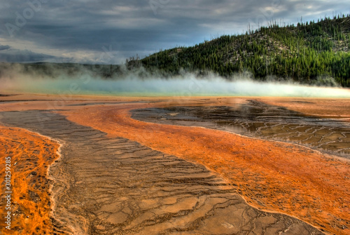 Yellowstone grand prismatic colors