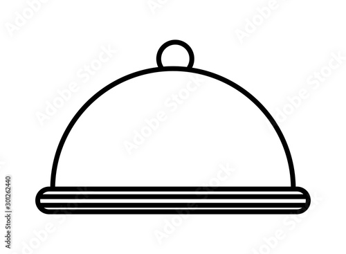 tray server dish isolated icon