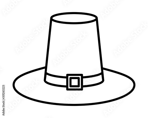 pilgrim hat traditional accessory icon