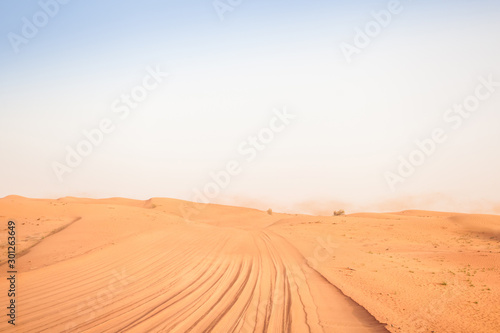 Desert sand road