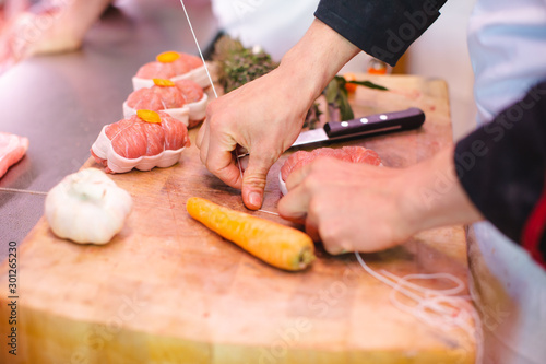 Préparation chez le boucher