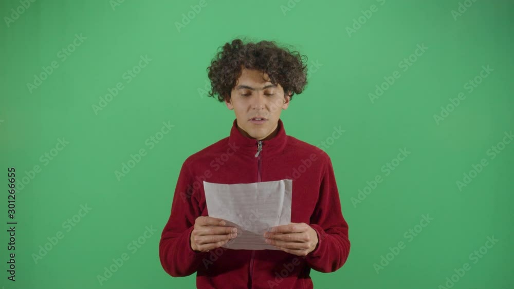 Adult Man Reading Something Adult Man Reading Something