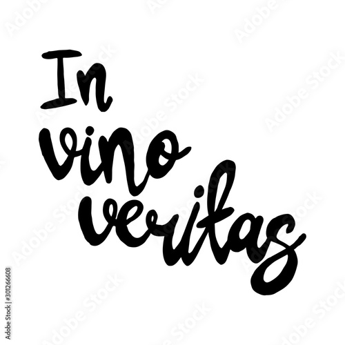 Bright hand drawn watercolor wine design elements (in vino veritas - verity in wine). Cheese, olives, glass, lettering