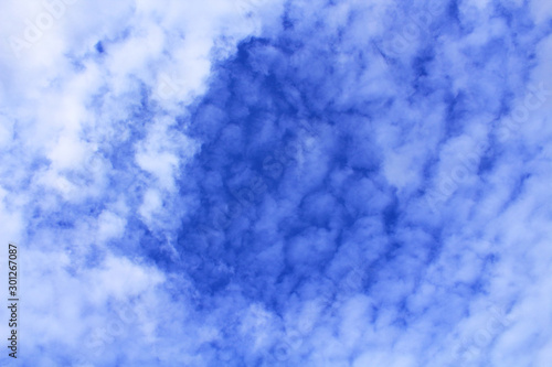 Beautiful cirrus clouds. Background. Scenery. photo