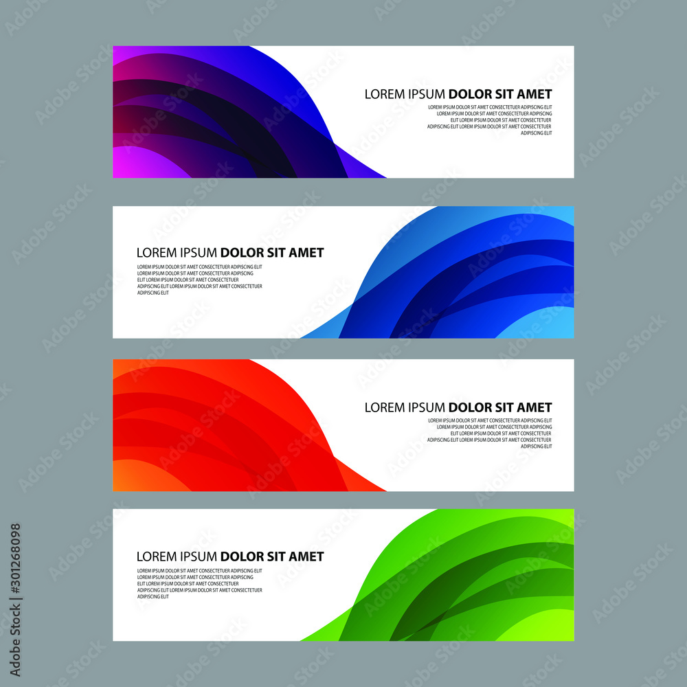 Fototapeta premium Vector Abstract design banner web template
