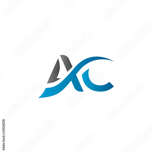 Simple AC letter Logo. Creative Letter AC Logo vector Template. letter AC logo. AC font logo template.