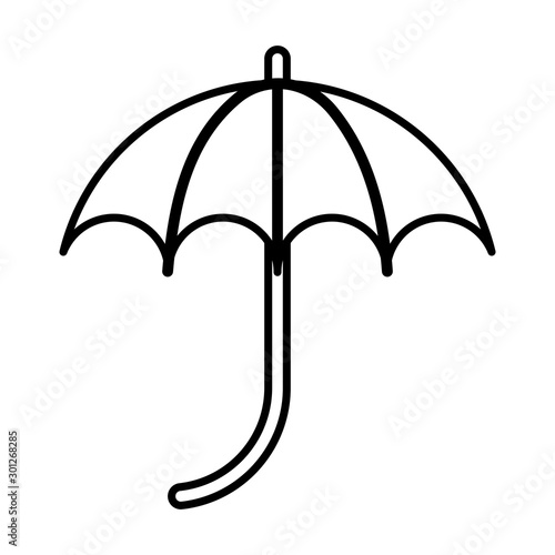 umbrella protection accessory isolated icon