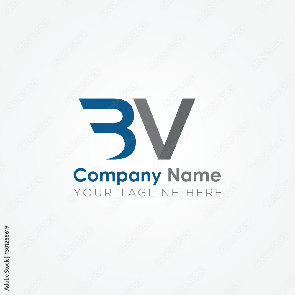 Initial BV Letter logo vector template design. Linked Letter BV Logo design. Initial BV Letter logo vector template design. Linked Letter BV Logo design.