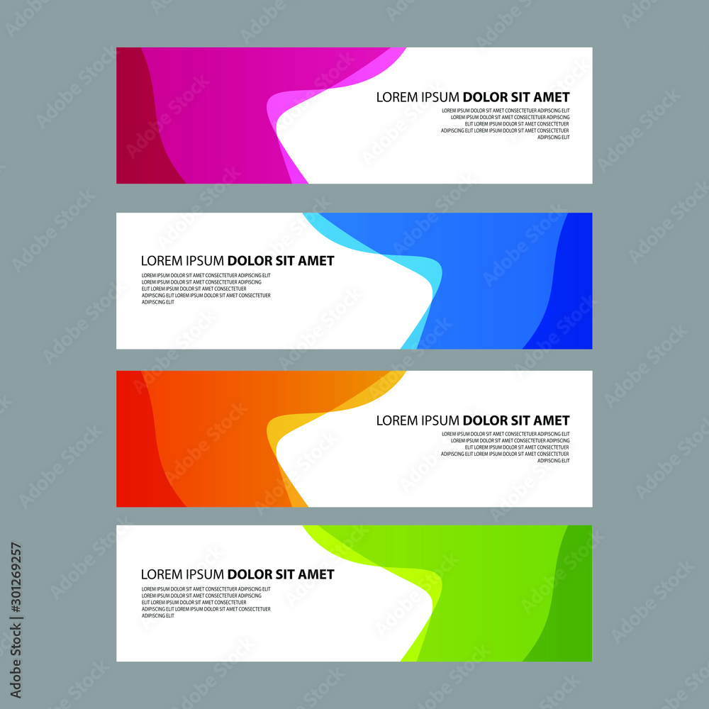 Vector Abstract design banner web template Vector Abstract design banner web template