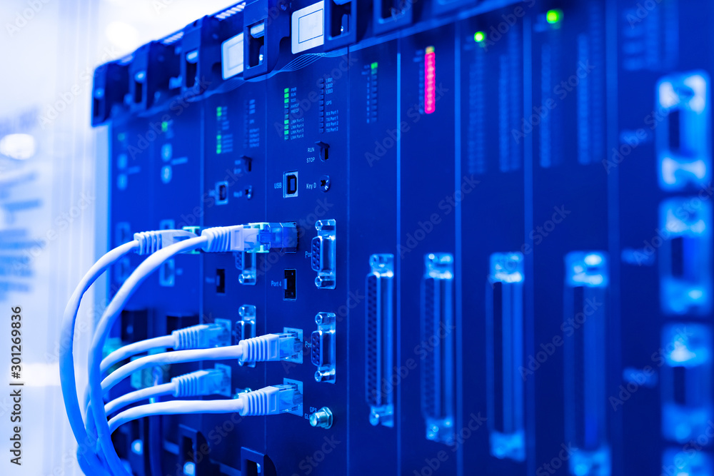 White wires are connected to the devices. Providing power supply. Wired