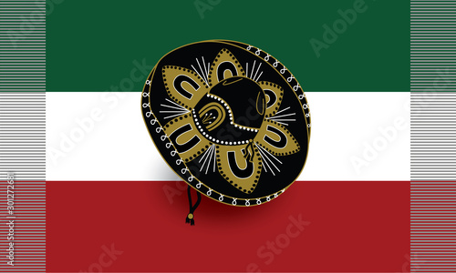 Hat of a mexican charro