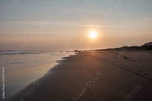 sunset at Parangtritis beach  Java  Indonesia