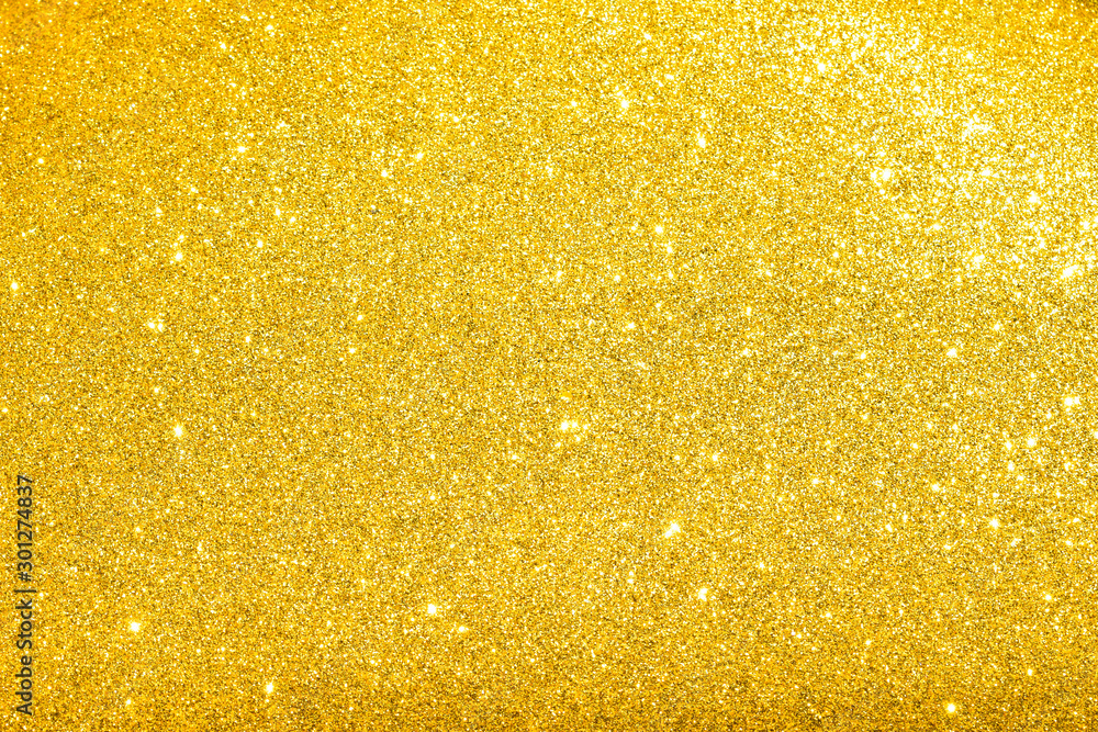 sparkles of golden glitter texture background	 - obrazy, fototapety, plakaty 