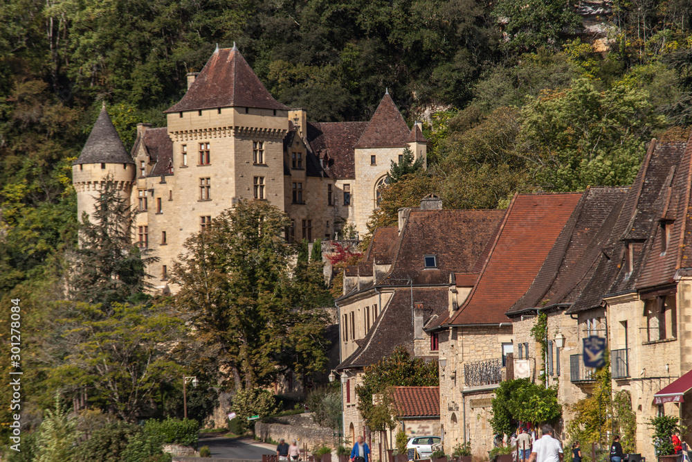 La Roque Gageac (Dordogne, France) - Château de la Malartrie sur la commune de Vézac