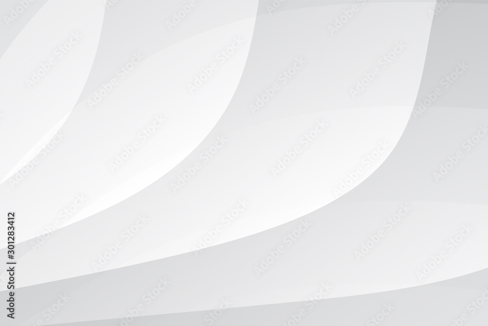 Obraz premium Abstract white-gray modern simple background.Graphic cover decoration concept.Space for your text.Creative geometric layout light .Design business cover banner.Minimal surface vector illustration.