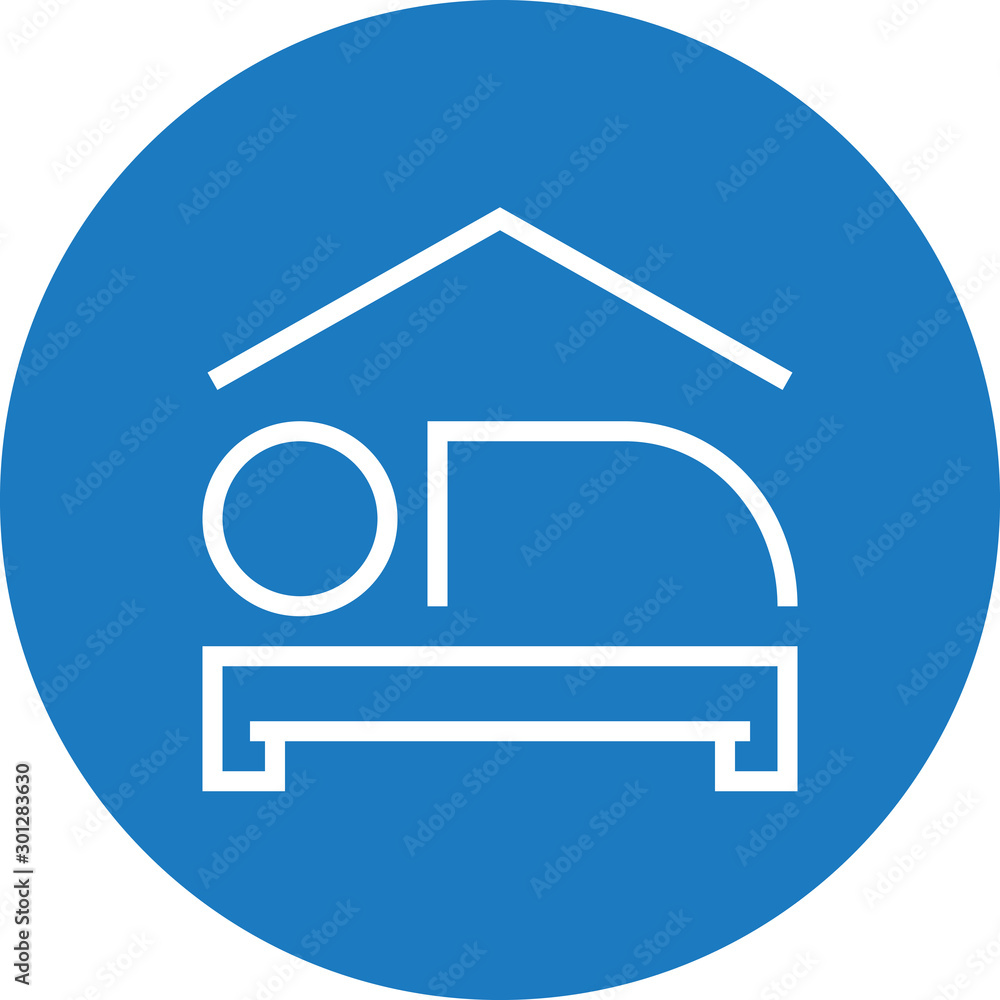 Hotel Room Lodging Outline Icon Hotel Room Lodging Outline Icon