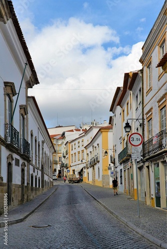 Fototapeta Naklejka Na Ścianę i Meble -  on the street in the Evora city - Portugal 29.Oct.2019