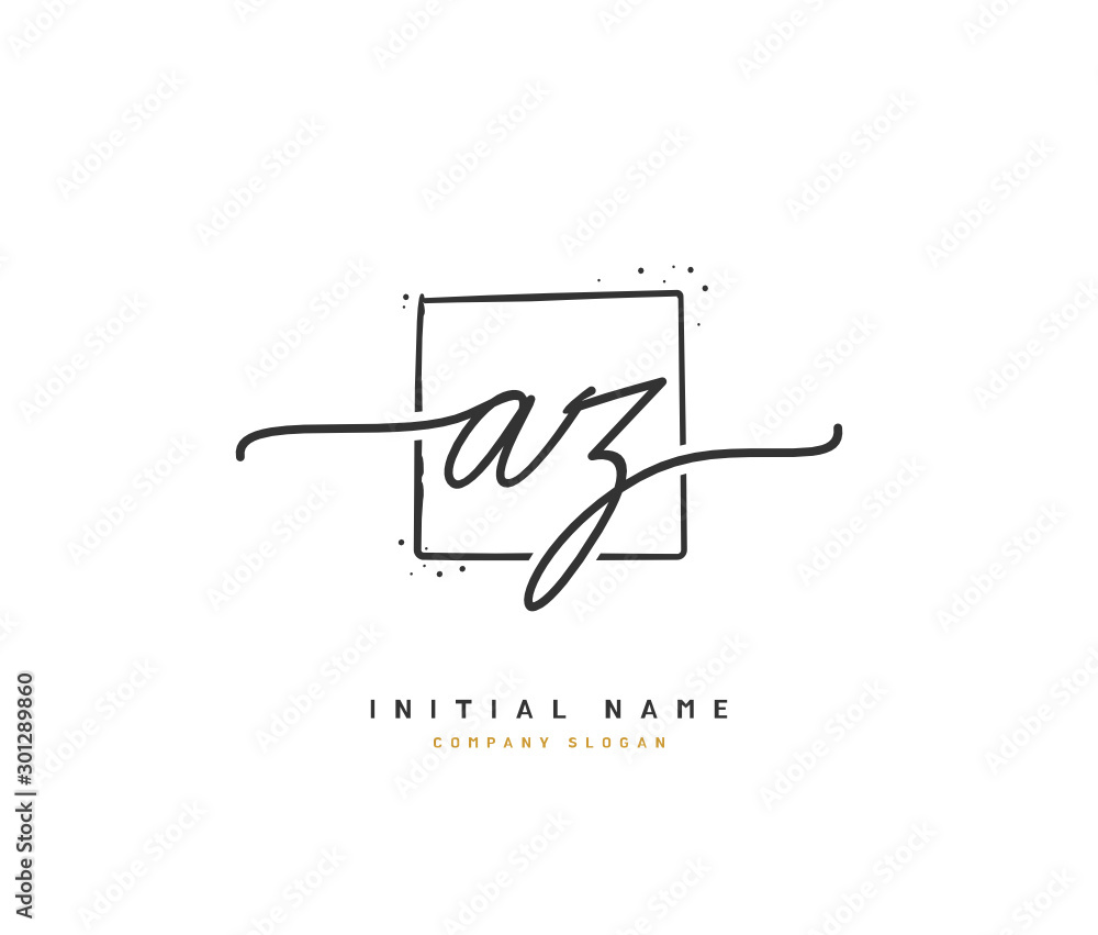 A Z AZ Beauty vector initial logo, handwriting logo of initial signature, wedding, fashion, jewerly, boutique, floral and botanical with creative template for any company or business. A Z AZ Beauty vector initial logo, handwriting logo of initial signature, wedding, fashion, jewerly, boutique, floral and botanical with creative template for any company or business.