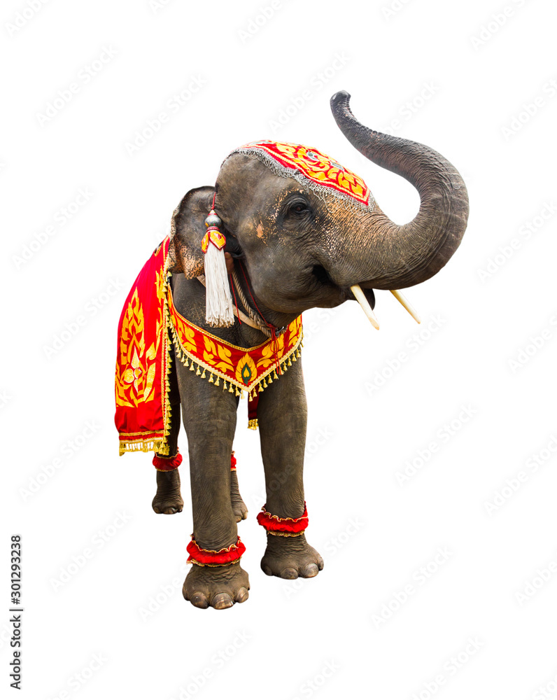 Elephant Decoration In Thailand Stock Photo, Picture and Royalty