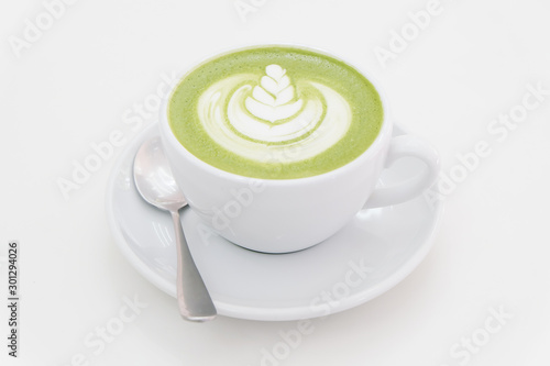 Hot Matcha green tea latte