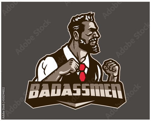 Bad Ass Men Esport Team Logo Template