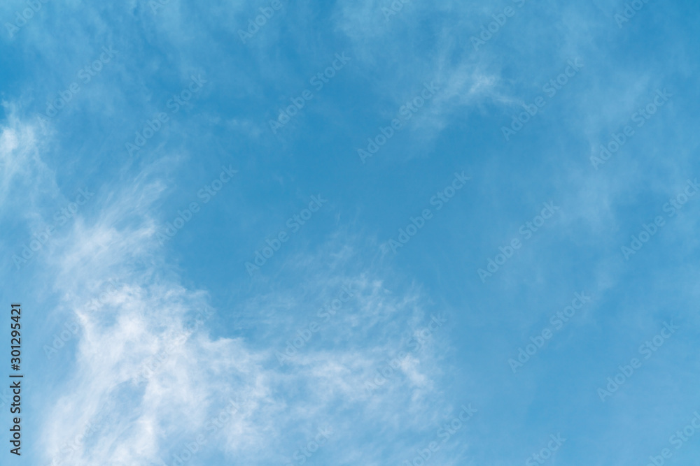 White cloud and blue sky background with copy space White cloud and blue sky background with copy space