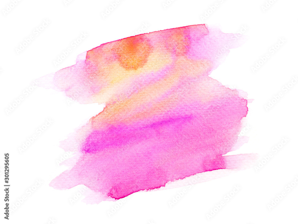 abstract watercolor background.stroke color pink on paper.