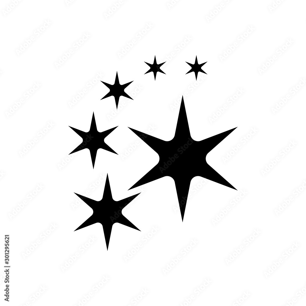 sparkle icon in trendy flat design sparkle icon in trendy flat design