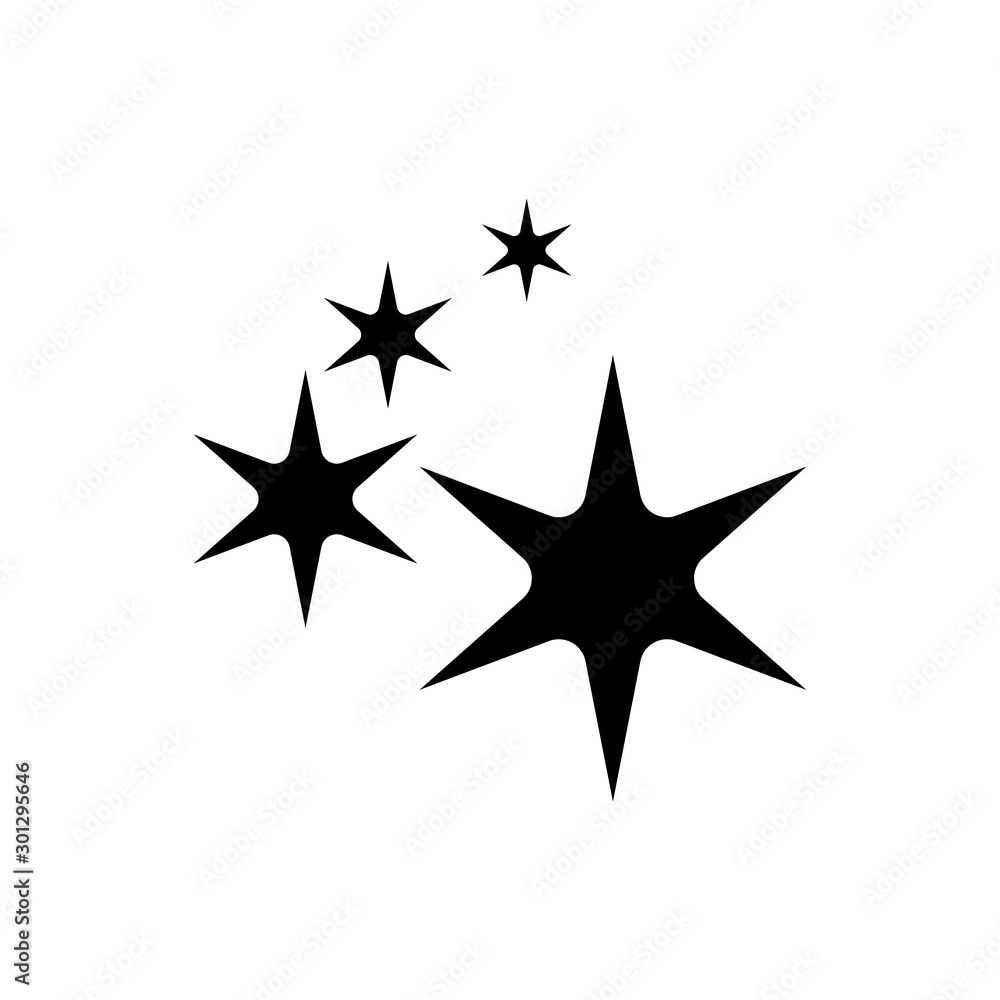 sparkle icon in trendy flat design sparkle icon in trendy flat design