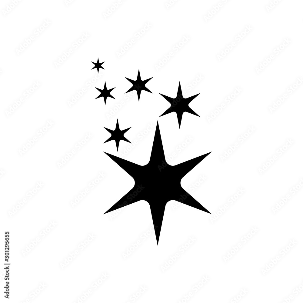 sparkle icon in trendy flat design sparkle icon in trendy flat design