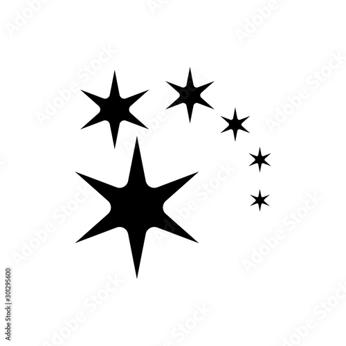 sparkle icon in trendy flat design