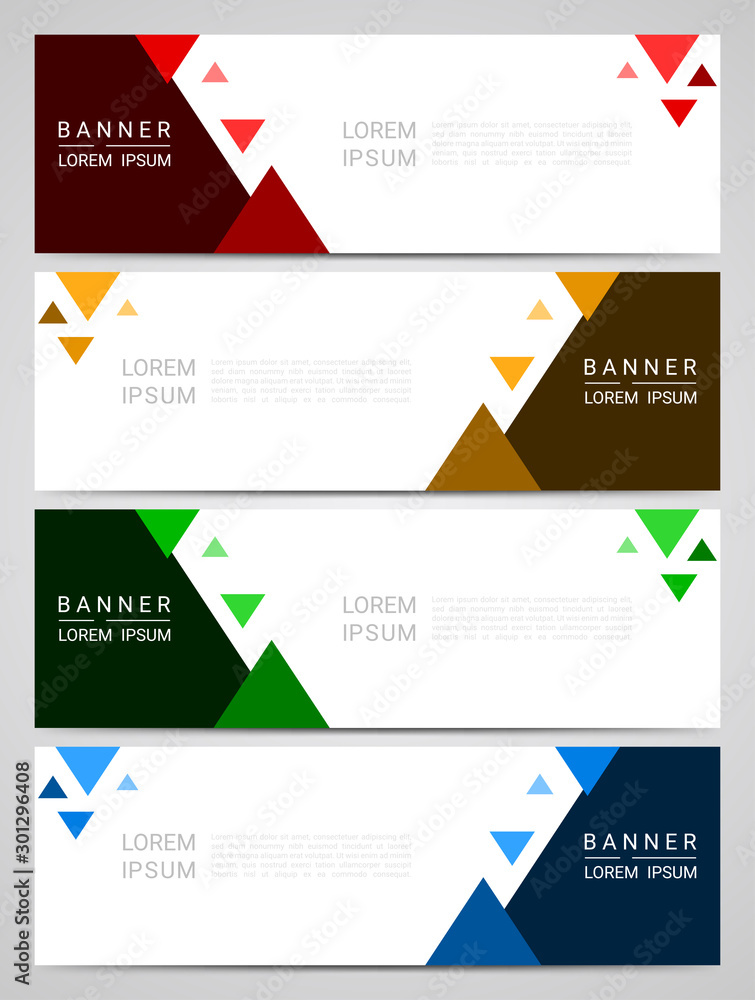 Abstract corporate business banner web template, vector illustration