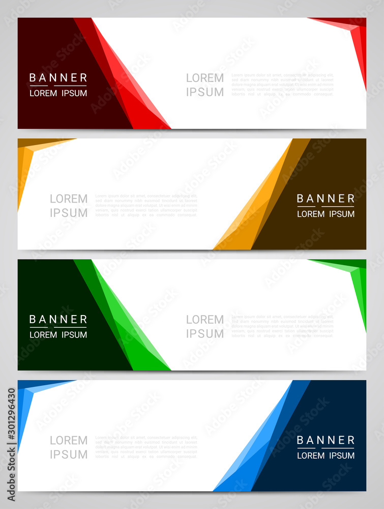 Abstract corporate business banner web template, vector illustration