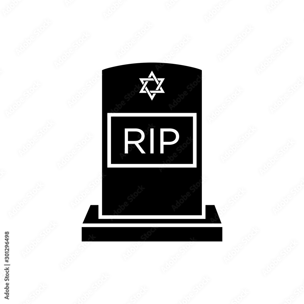 Tombstone icon vector design template Tombstone icon vector design template