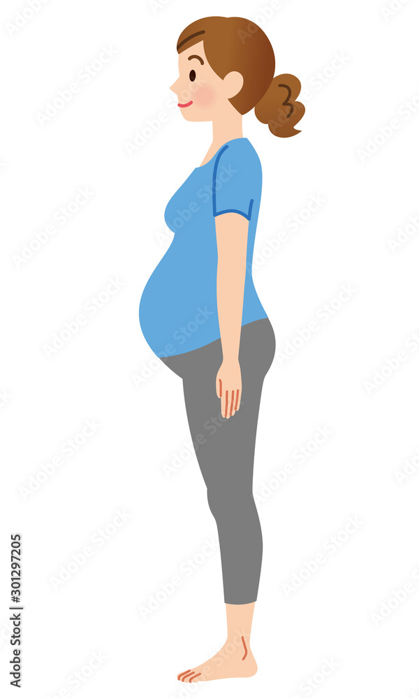 妊婦 横向き 妊婦 横向き