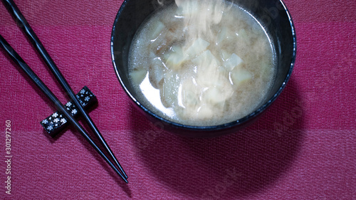  soy paste soup with ohachi