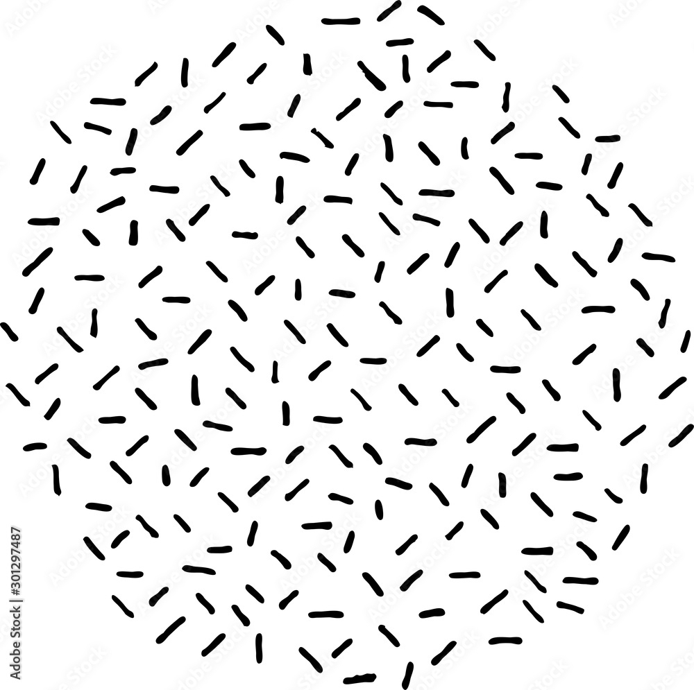 Irregular black dashes. Sketchy hand drawn graphic for making design or pattern of fabric print, paper card, table cloth, fashion. Irregular black dashes. Sketchy hand drawn graphic for making design or pattern of fabric print, paper card, table cloth, fashion.