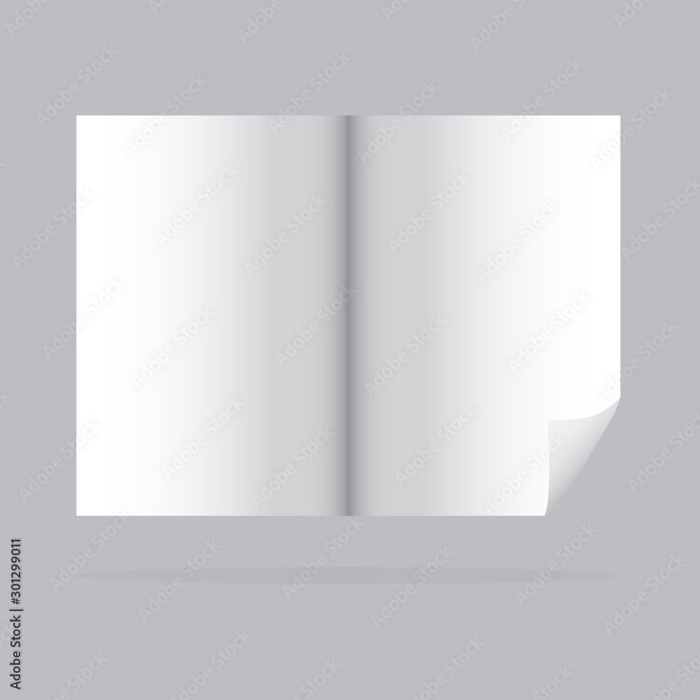 Blank book cover vector illustration gradient mesh. Blank book cover vector illustration gradient mesh.