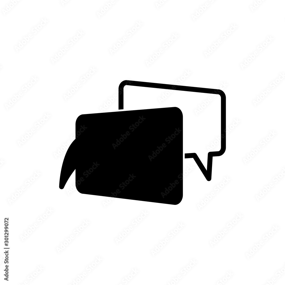 bubble speak icon trendy flat design bubble speak icon trendy flat design