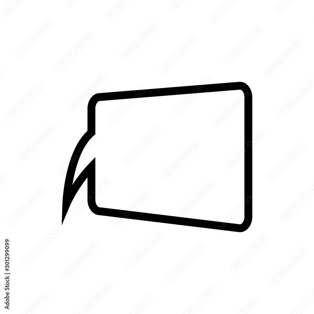 bubble speak icon trendy flat design bubble speak icon trendy flat design