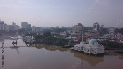 Kuching, Sarawak / Malaysia - November 8 2019: The buildings, landmarks and scenery of Kuching city, capital of Sarawak, Borneo island. Showing the famous landmarks in the Kuching city  photo