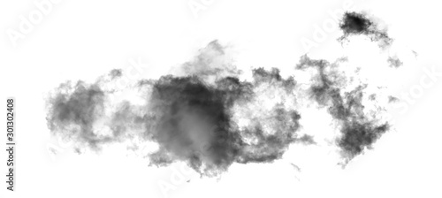 white cloud Isolated on white background,Smoke Textured,brush effect