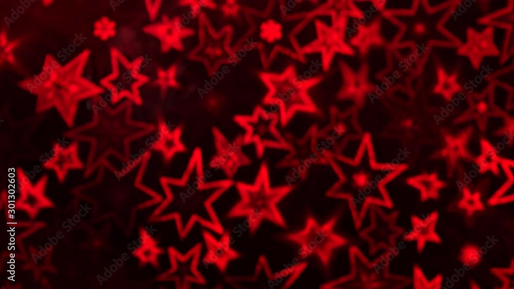 Red Stars Glittery Pattern. Holographic Foil. Blurred holiday background. Bokeh lights Red Stars Glittery Pattern. Holographic Foil. Blurred holiday background. Bokeh lights