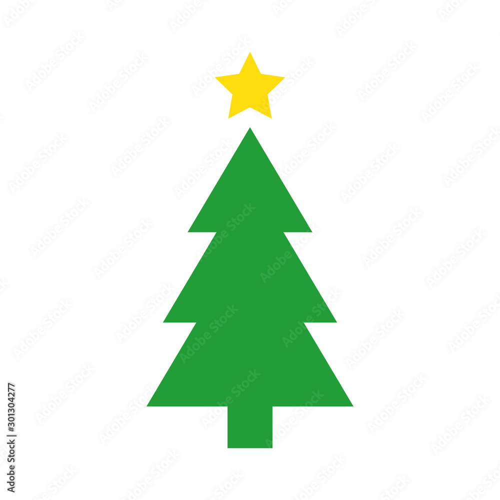 pine tree christmas isolated icon vector illustration design