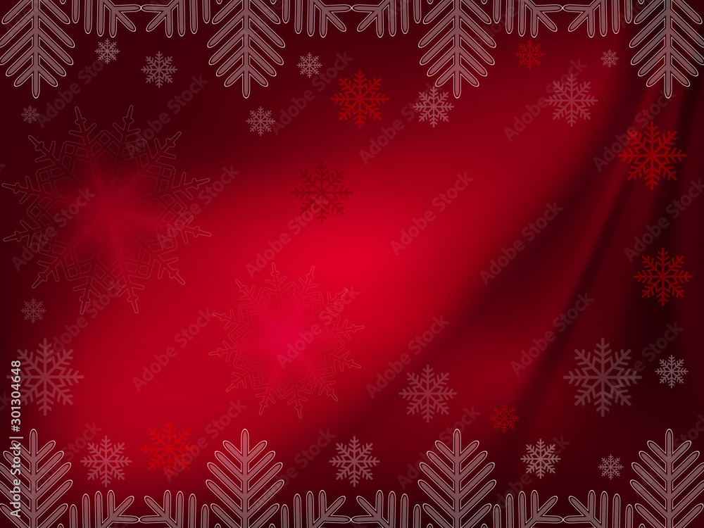 Christmas dark red design with gorgeous snowflakes Christmas dark red design with gorgeous snowflakes