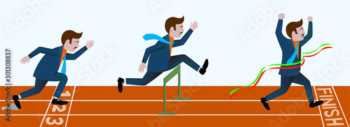 A businessman starts a business with great enthusiasm and energy and ultimately achieve his business goals on the basis of hard work and effective business strategies. 