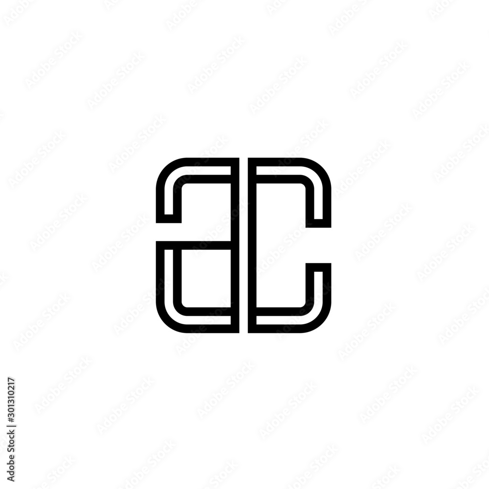 Letter AC logo icon design template elements Letter AC logo icon design template elements