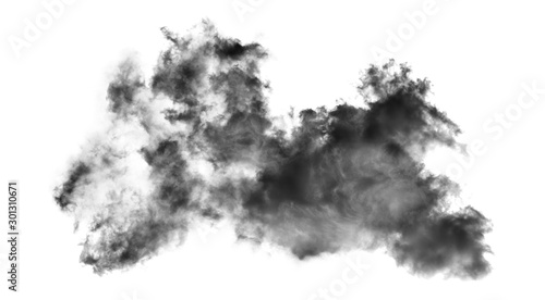 white cloud Isolated on white background,Smoke Textured,brush effect